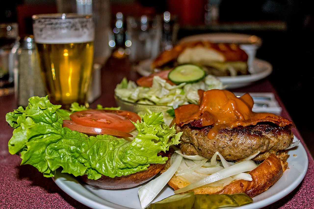 Colander Bacon Cheddar Burger Lunch Colander Bacon Cheddar Burger Lunch